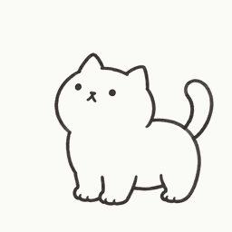 Raising its face to call animation