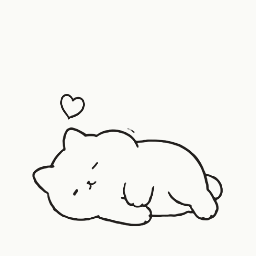 A contented roll animation