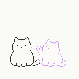 Softly reaching out a paw animation