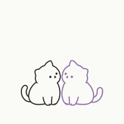 Taking turns tapping paws animation