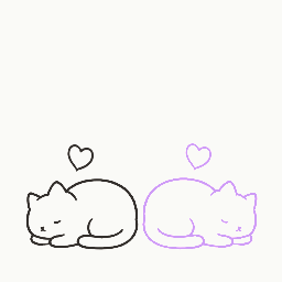 Staying asleep together animation