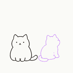 Turning away, then looking back animation