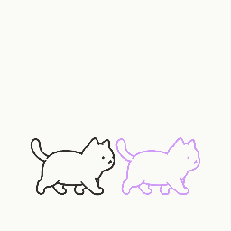 Walking together animation